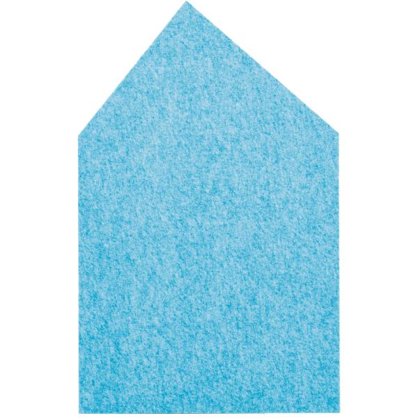 Wandschutz aus PET-Recyclingmaterial, Haus, H 125, blau