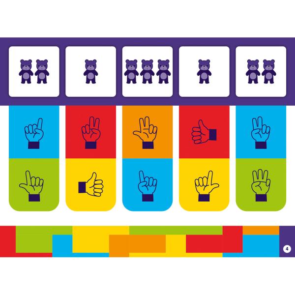 Color Code – Aufgabenkarten - Zahlen von 1 bis 3