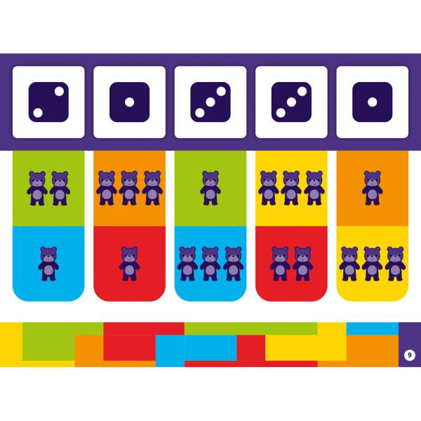 Color Code – Aufgabenkarten - Zahlen von 1 bis 3