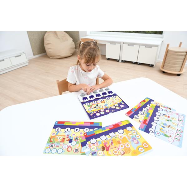Color Code – Aufgabenkarten - Mengen von 1 bis 5