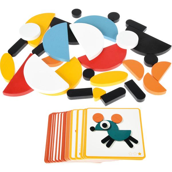 Lustige Legetiere aus Holz