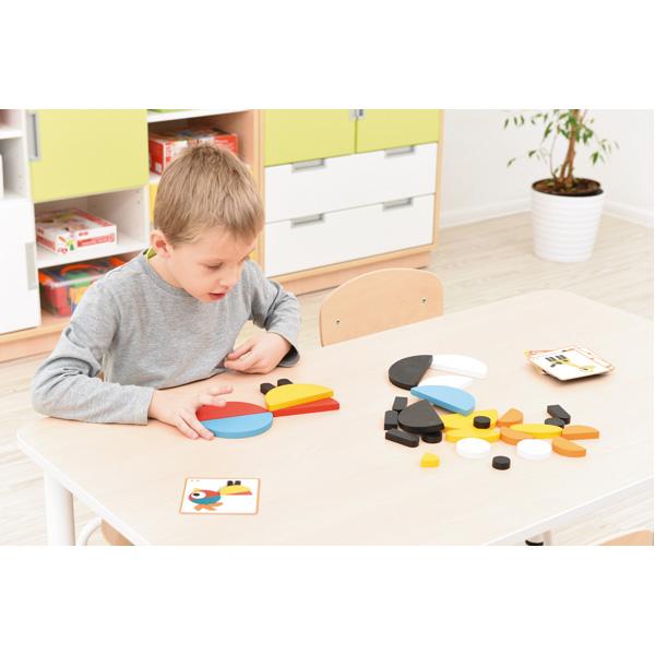 Lustige Legetiere aus Holz