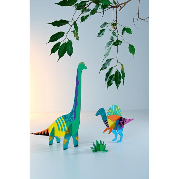 Malen und Stecken: Dinosaurier