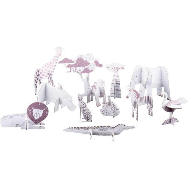 Malen und Stecken: Savanne