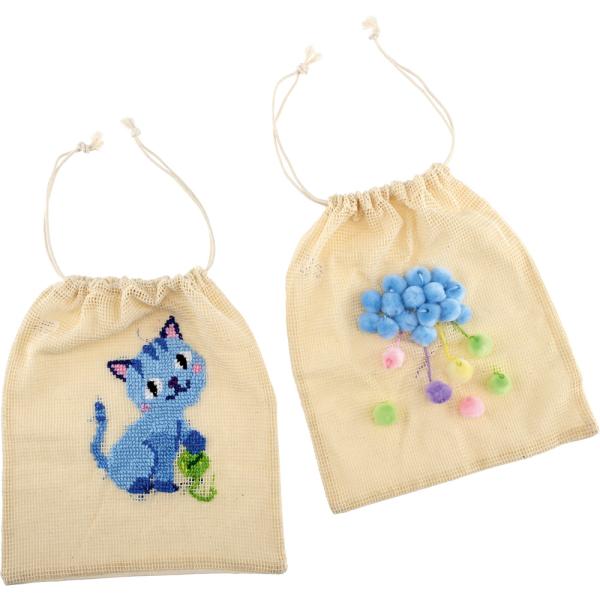 Baumwollsäckchen zum Gestalten, 3 Stck.