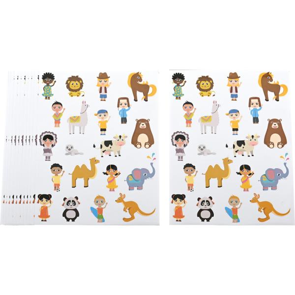 Sticker Kinder der Welt
