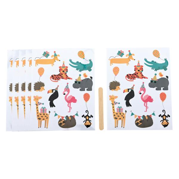 Textilaufkleber, Partytiere