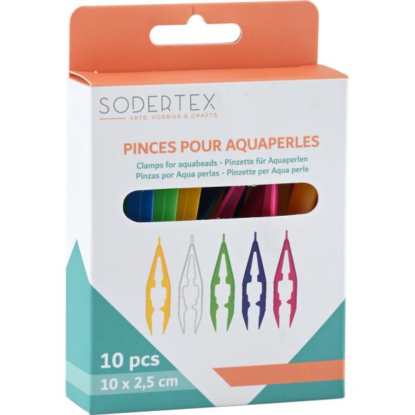 Pinzetten für Perlen, 10 Stck.