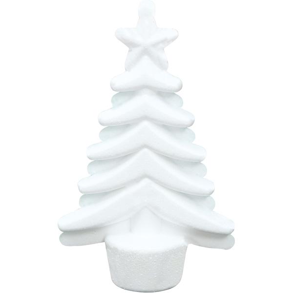 Styropor-Weihnachtsbäume, 5 Stck.