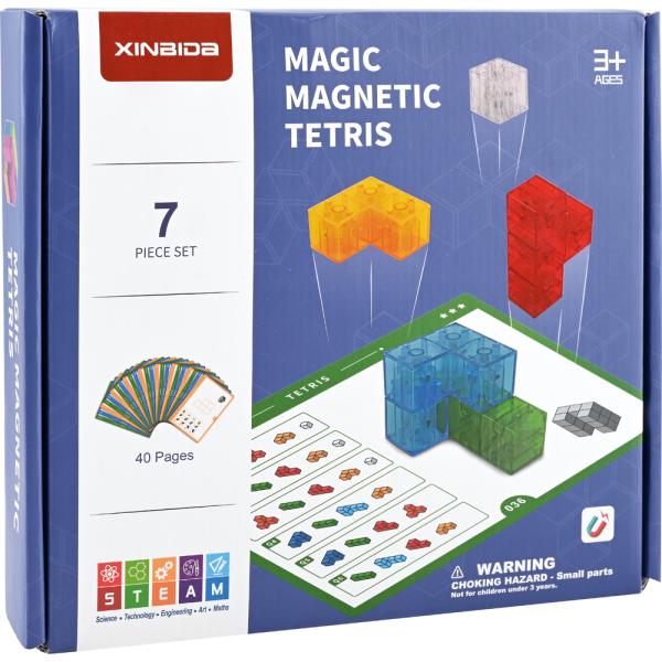 Magnetische Bausteine Tetris, 7 Teile