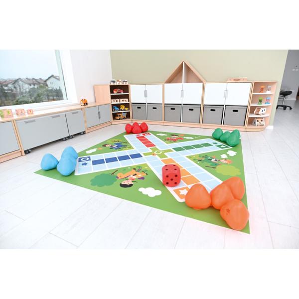 Weicher Würfel mit Augen