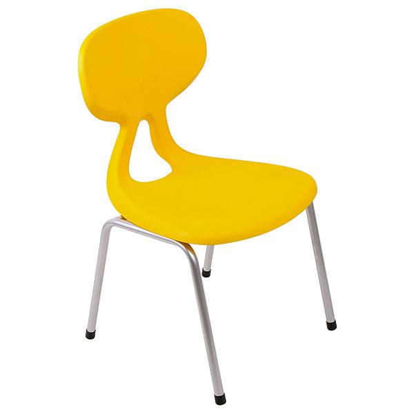 Stuhl Colores 1, Sitzhöhe 26 cm, für Tischhöhe 46 cm, gelb