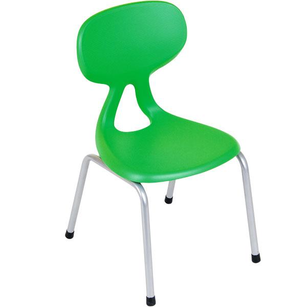 Stuhl Colores 1, Sitzhöhe 26 cm, für Tischhöhe 46 cm, grün