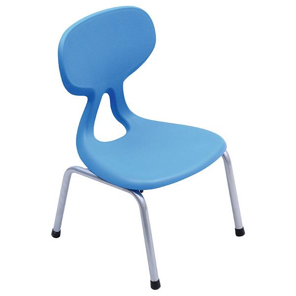Stuhl Colores 5, Sitzhöhe 41 cm, für Tischhöhe 71 cm, blau