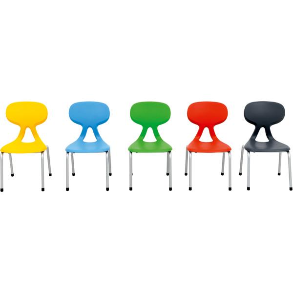 Stuhl Colores 2, Sitzhöhe 30,5 cm, für Tischhöhe 53 cm, blau