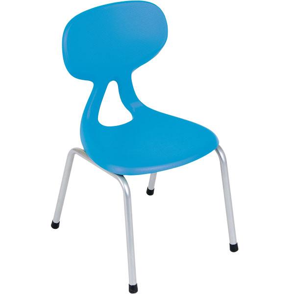 Stuhl Colores 4, Sitzhöhe 38,5 cm, für Tischhöhe 64 cm, blau
