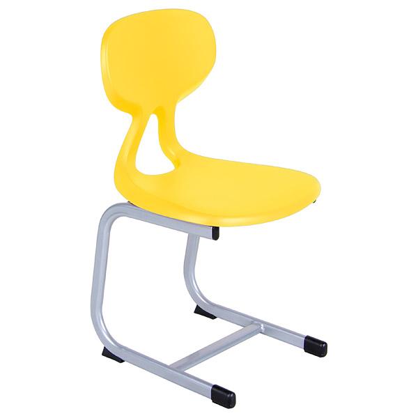 Stuhl Colores Kufen 5, Sitzhöhe 41 cm, für Tischhöhe 71 cm, gelb