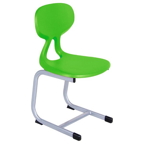 Stuhl Colores Kufen 5, Sitzhöhe 41 cm, für Tischhöhe 71 cm, grün