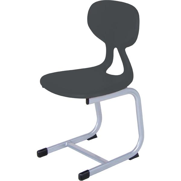 Stuhl Colores Kufen 6, Sitzhöhe 46,5 cm, für Tischhöhe 76 cm - grau