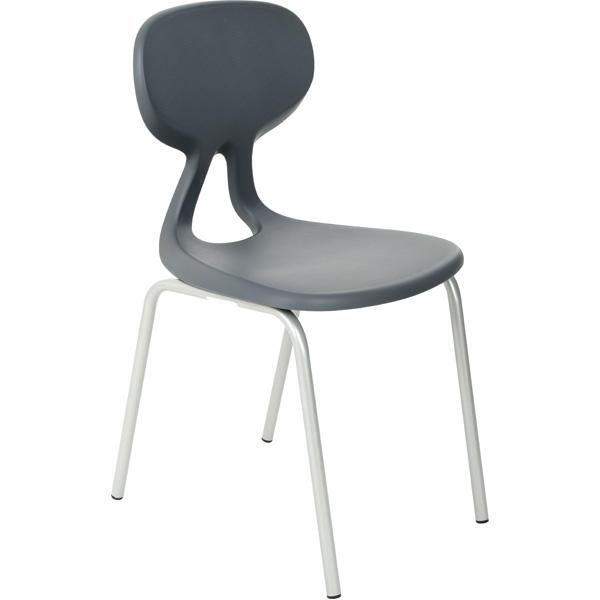 Stuhl Colores 2, Sitzhöhe 30,5 cm, für Tischhöhe 53 cm, grau