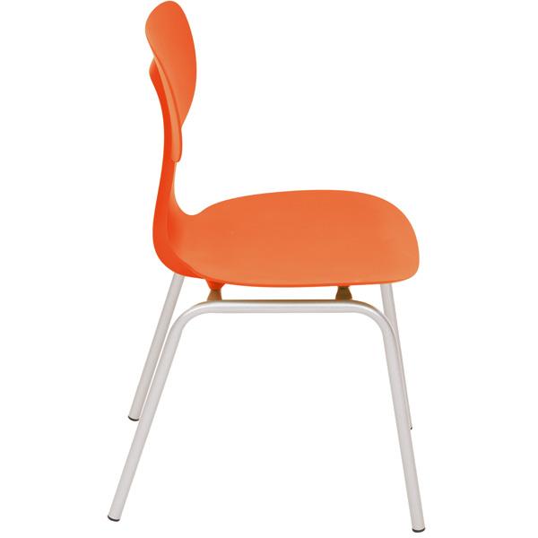 Stuhl Ergo 5, Sitzhöhe 43 cm, für Tischhöhe 71 cm, orange