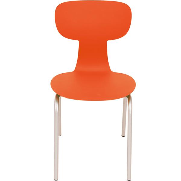 Stuhl Ergo 6, Sitzhöhe 46,5 cm, für Tischhöhe 76 cm, orange