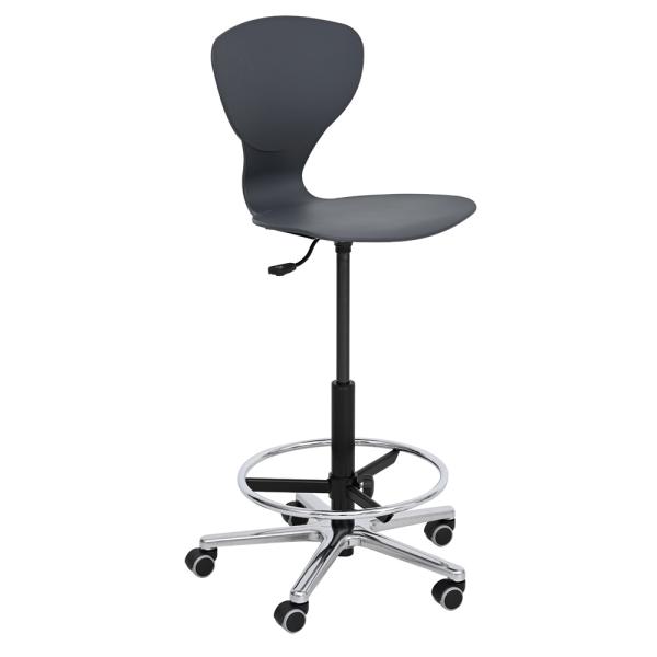 Drehstuhl mit Fussstütze, hvstb. 54 -80 cm