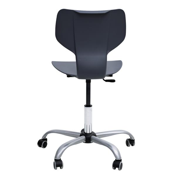 Drehstuhl Snake auf Rollen, hvstb. 43-56 cm, grau