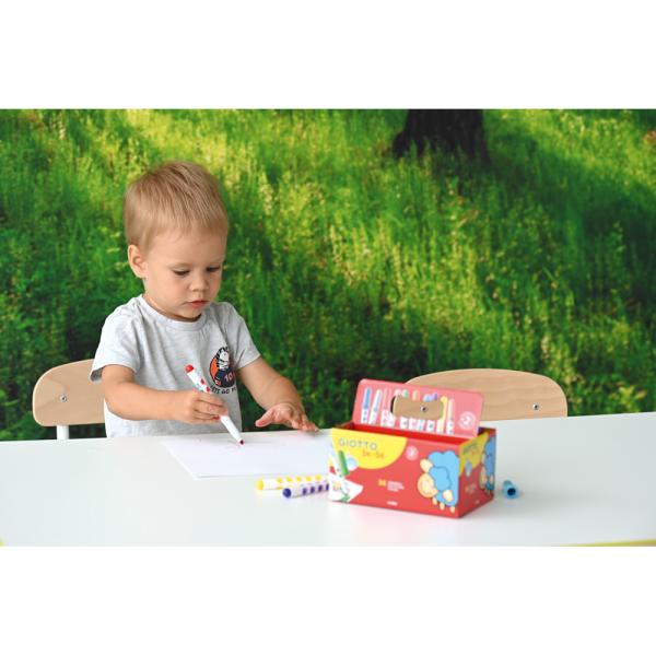 Dicke Faserstifte-Set, 3x12 Farben