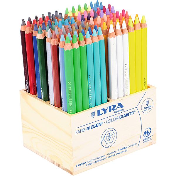 LYRA Dickfarbstifte, lackiert, 96 Stck.