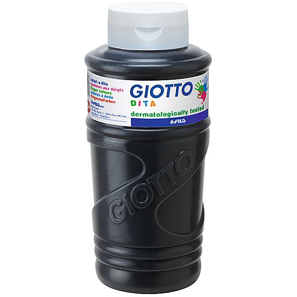 Fingermalfarben, einzeln, schwarz