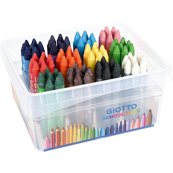Wachsbuntstifte Giotto, 8x12 Farben