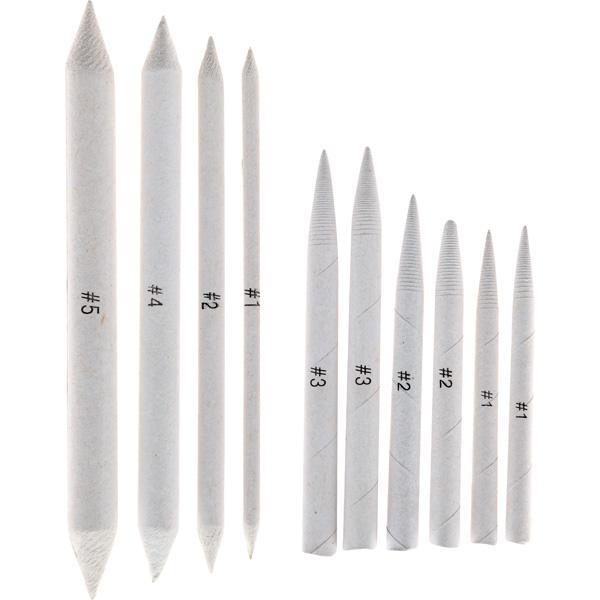 Papierwischer und Estompen - 10 Stck.