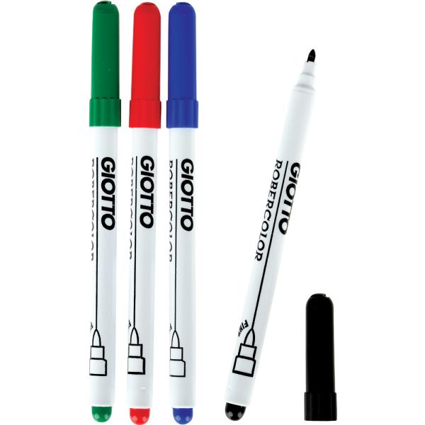 Whiteboard Marker Giotto, fine, 4 Farben