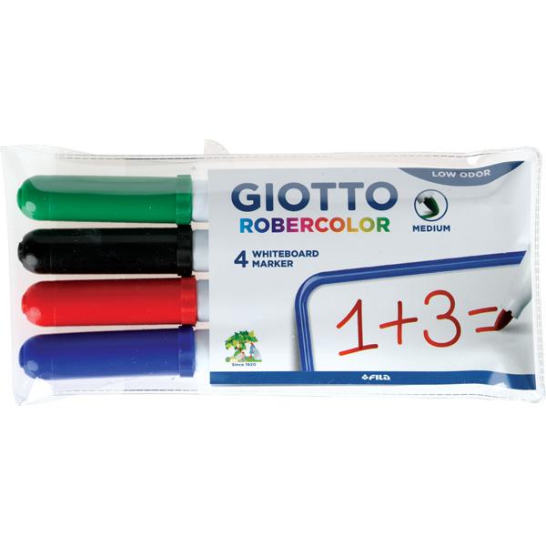 Whiteboard Marker Giotto, medium, 4 Farben