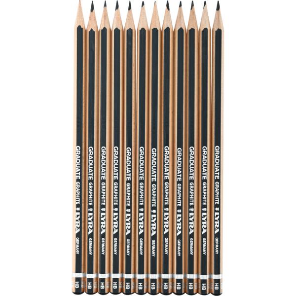 Lyra-Graduate-Bleistifte, HB - 12 Stck.