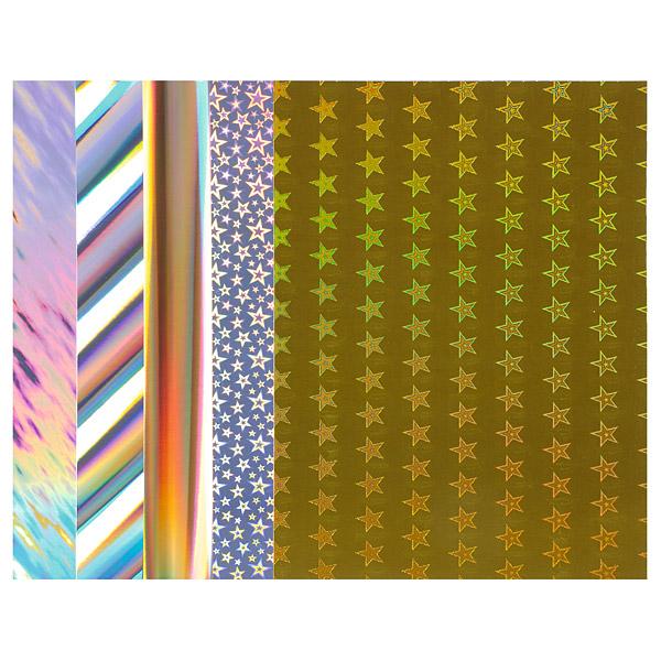 Holografischer Karton, 5 Muster