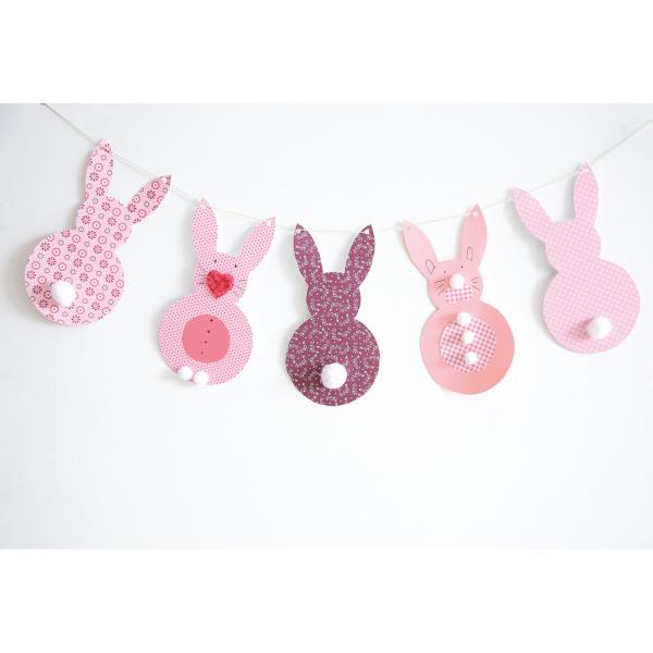 Papier-Set - Rosa Muster