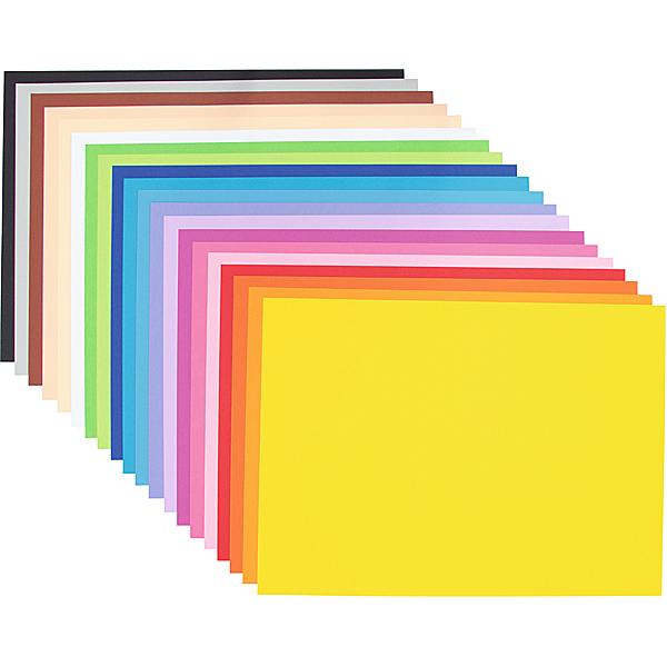 Fotokarton, 300 Bogen, 20 Farben, 50 x 70 cm