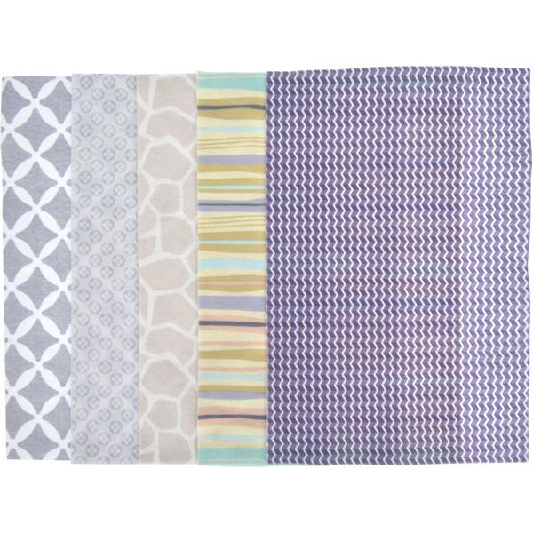 Bedruckter Filz, grau-lila