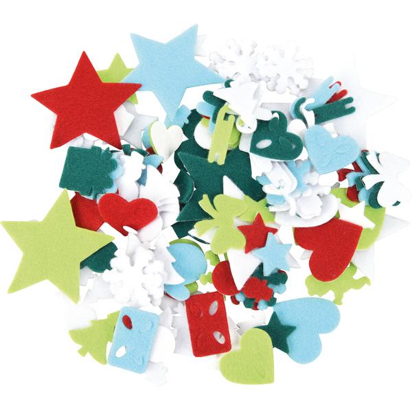 Filzstanzteile, Weihnachten, selbstklebend