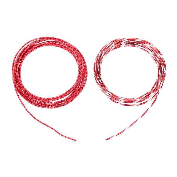 Basteldraht Alu, rot, 3 m, 2er Set