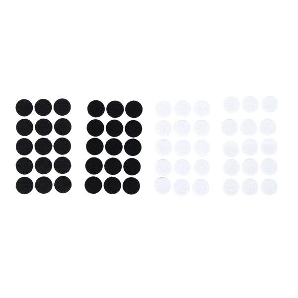 Klett weiss/schwarz, selbstklebend