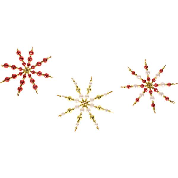 Perlensterne, 5 Stck.