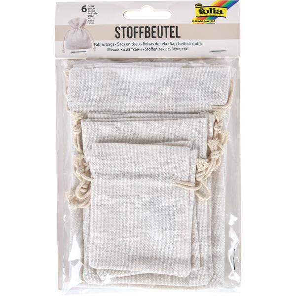 Stoffbeutel, 3x2 Stck.