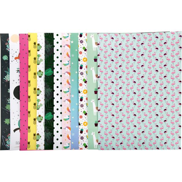 Designpapier-Set, Hochglanzmotive