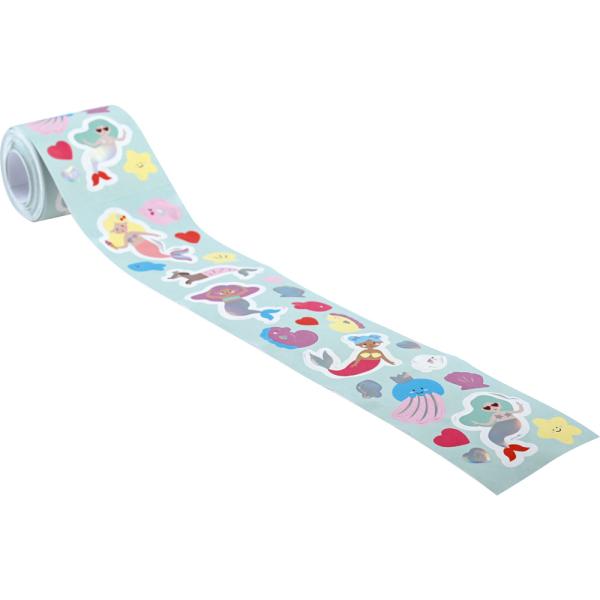 Sticker auf Rolle, Meerjungfrau