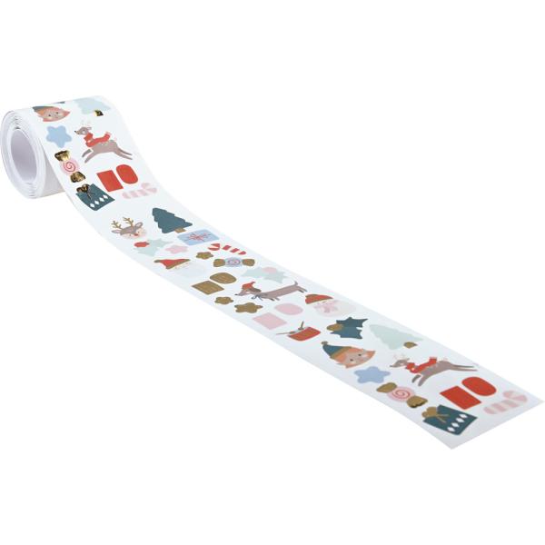 Sticker auf Rolle, Winter