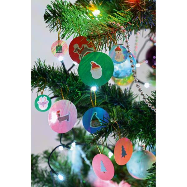 Sticker auf Rolle, Winter