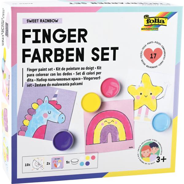 Fingermalfarben-Set, Sweet Regenbogen